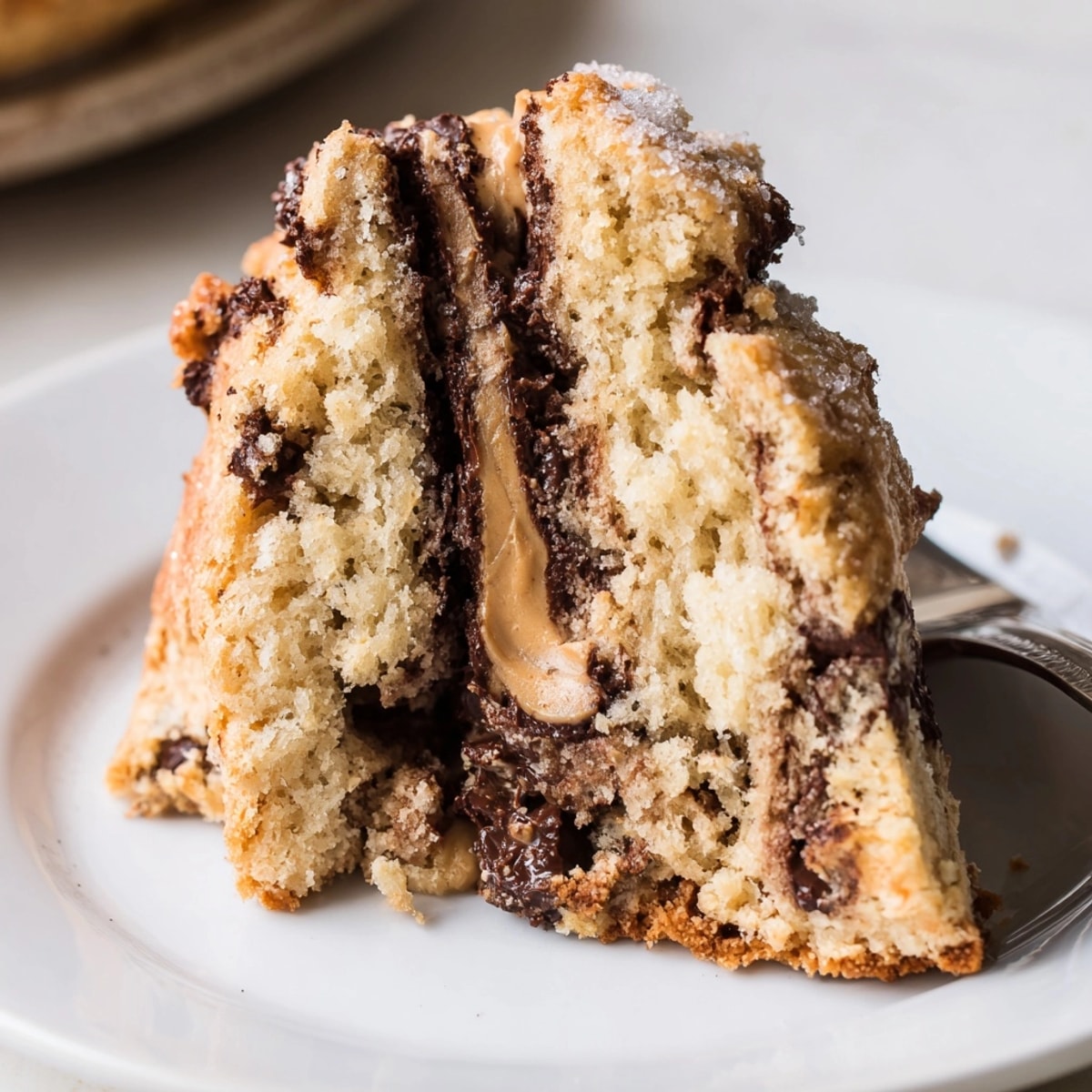 Golden Peanut Butter Chocolate Swirl Scones, baked until fluffy and ready to enjoy.