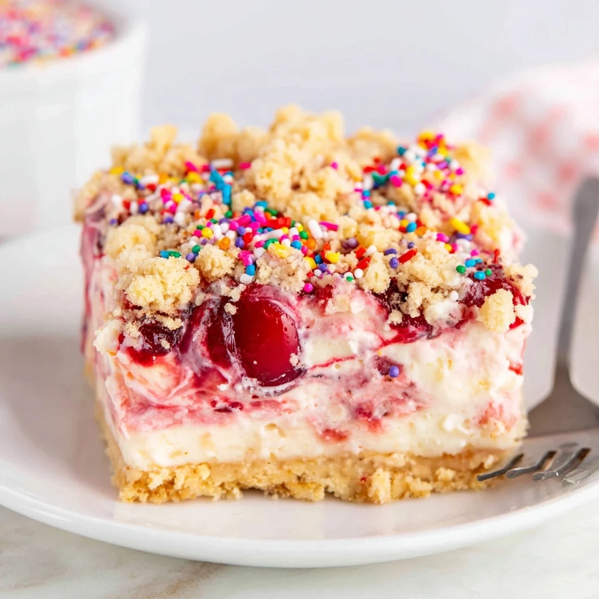 Cherry Cheesecake Birthday Cake
