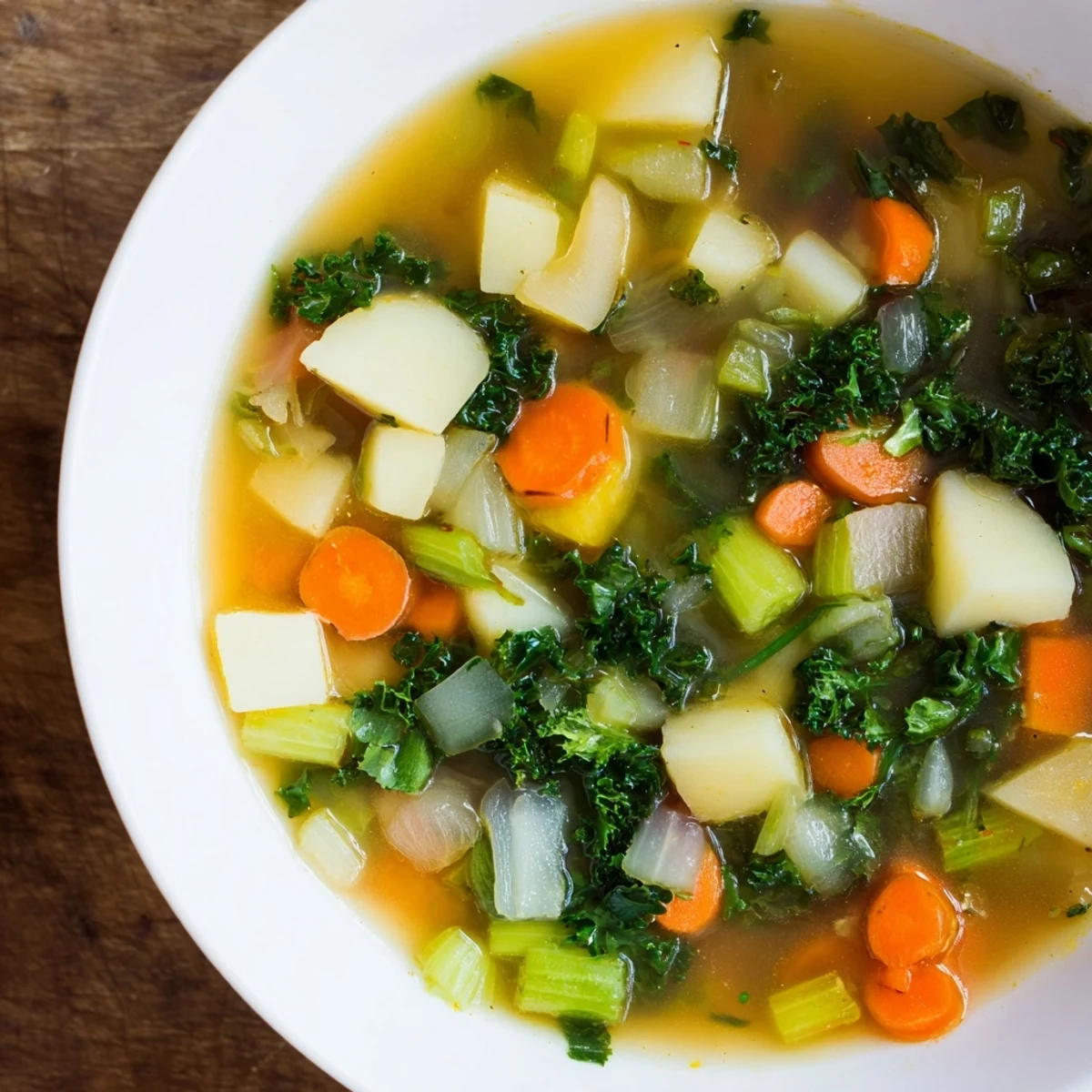 Vegetarian Potato Kale Soup