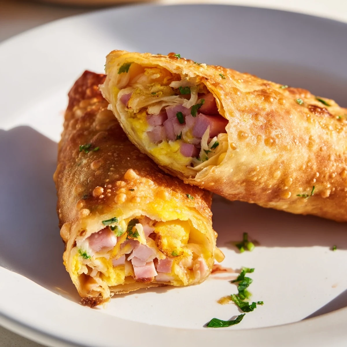 Imagine biting into these hot, flavorful Crispy Chicken Greggs Egg Rolls with a creamy dipping sauce.