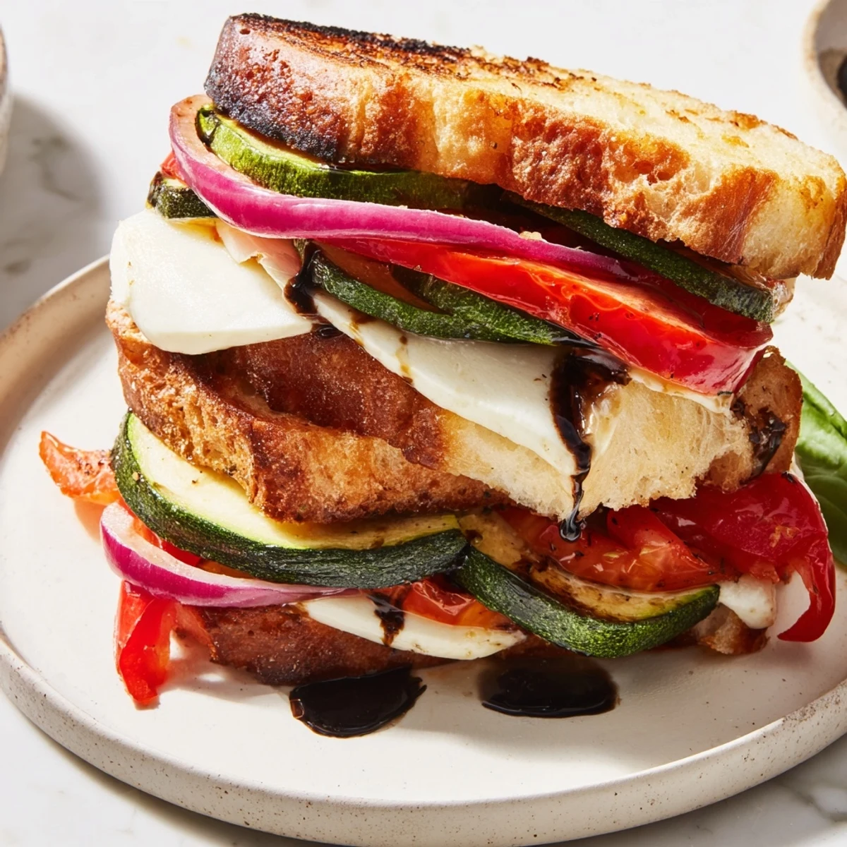 Sheet-Pan Roasted Veggie Caprese