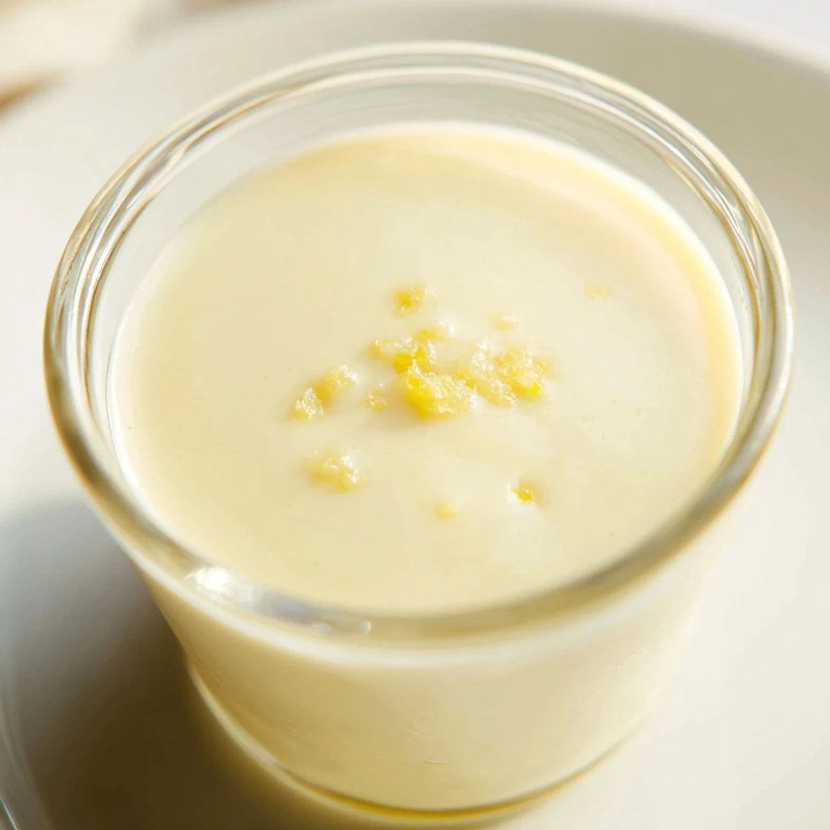 Creamy, tangy 3-Ingredient Lemon Posset served in glass ramekins, perfectly chilled and ready to enjoy.