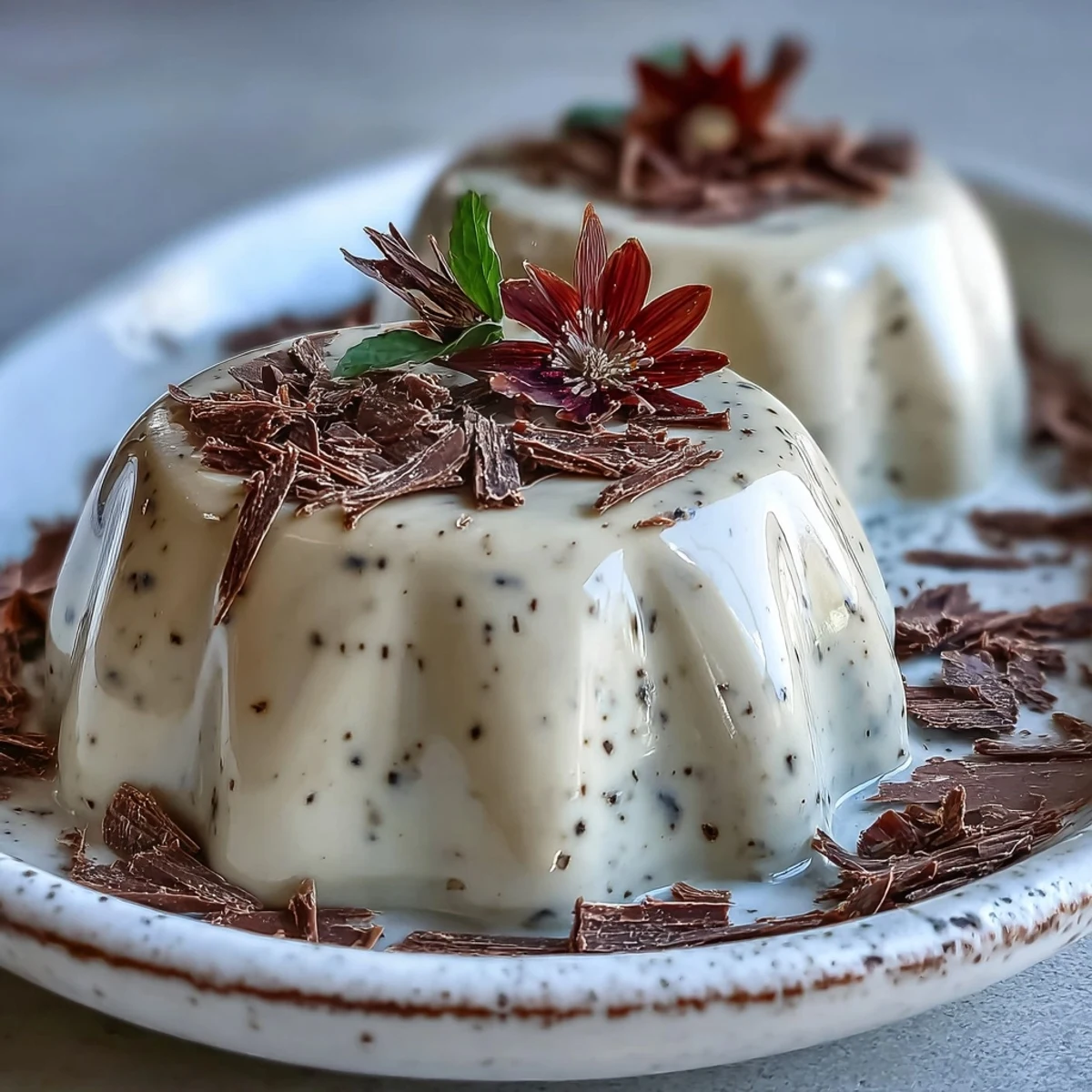 Hojicha Panna Cotta