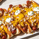 Chili Dog Cheesy Bake