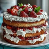 Spring Cakes Strawberries Cream