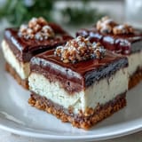 Decadent black sesame cheesecake bars, baked until golden, ready to slice.