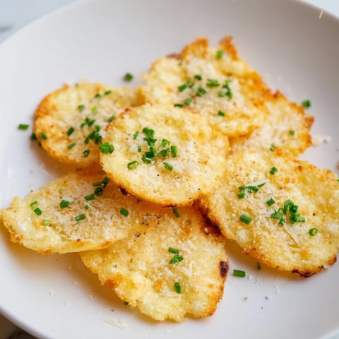 Golden-brown Crispy Cottage Cheese Chips, flavorful and perfect for a satisfying, healthy snack.