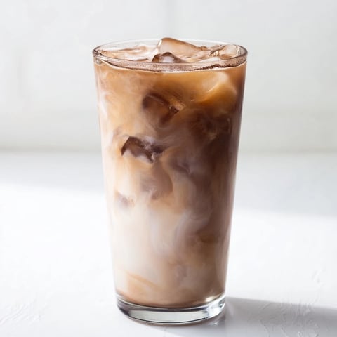 Iced Milo Latte with frothy milk, a sweet and delicious beverage for hot afternoons!