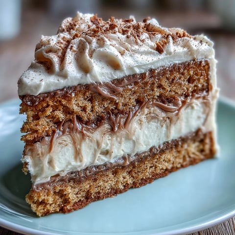 A slice of Fluffy Hojicha Cake reveals airy, roasted tea sponge layers and creamy frosting.