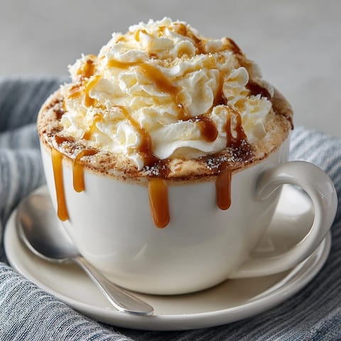 Homemade Buttered Beer, a warm spiced cream soda drink with butterscotch, ready to serve.