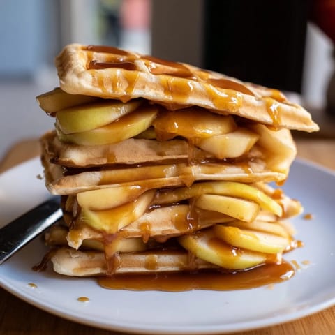 Caramel Apple Waffle Sandwiches #88