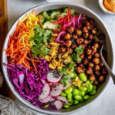 Vibrant ASMR Crunch Snack Bowls brimming with textures, perfect for satisfying cravings.  