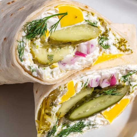 Pickle Cheese Tortilla Wraps
