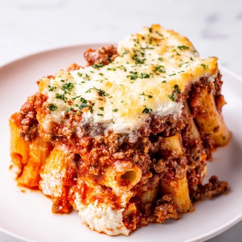 Baked Ziti Meat Sauce