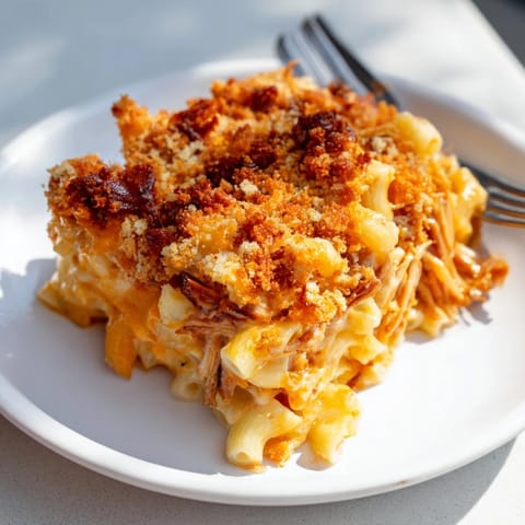 Barbecue Pulled Pork Mac Cheese