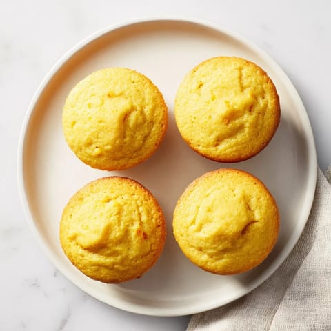 Warm, appetizing picture of Chicken Pot Pie Cornbread Muffins, perfect mini-muffins for a party!