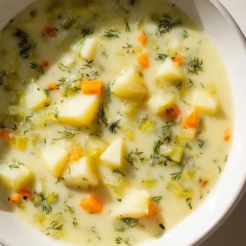 Creamy Dill Pickle Soup