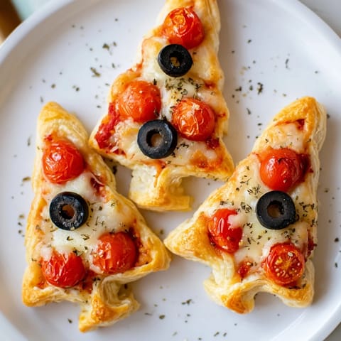 Puff Pastry Christmas Tree Bites