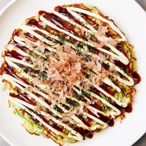 Japanese savory okonomiyaki