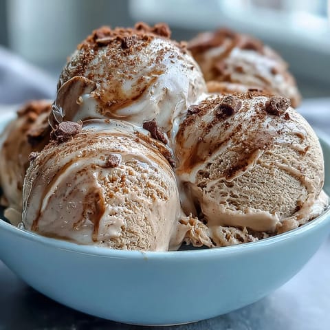 Garnished with sesame seeds, the homemade Hojicha Ice Cream offers a nutty, caramel-like flavor for dessert lovers.