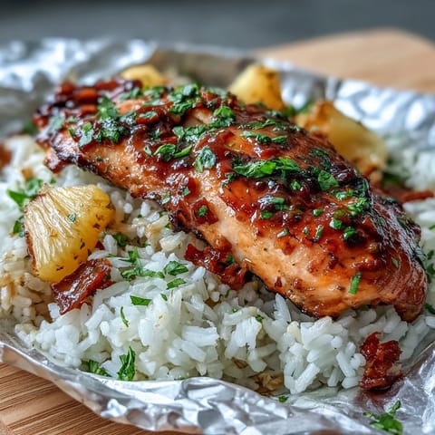 Pineapple Chicken Rice Foil