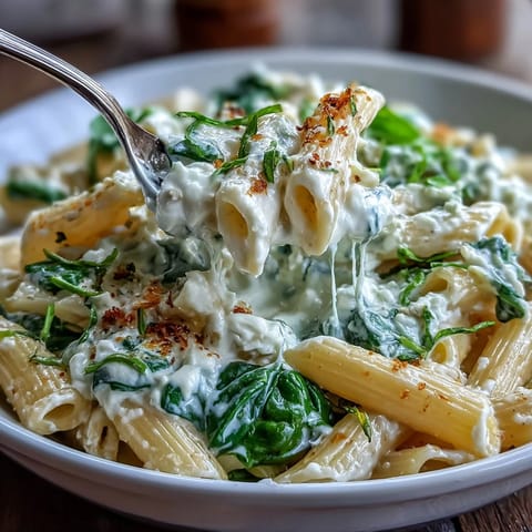 One-Pot Lemon Ricotta Pasta: creamy, vibrant dish brightened with lemon, peas, and spinach.