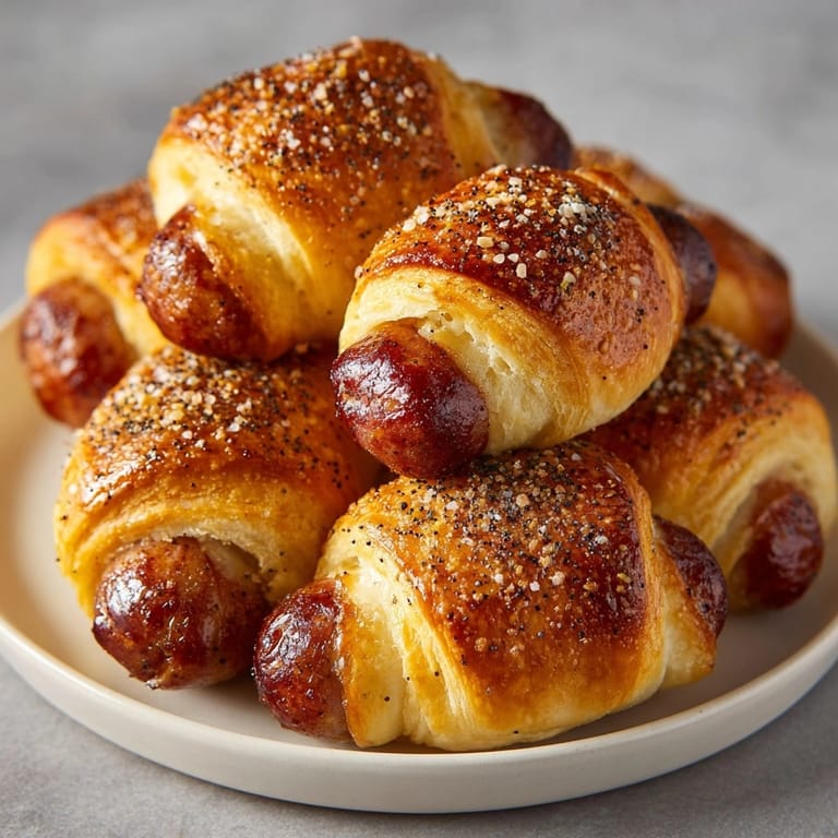 Baking Everything Bagel Pigs in a Blanket, a savory appetizer perfect for game day.