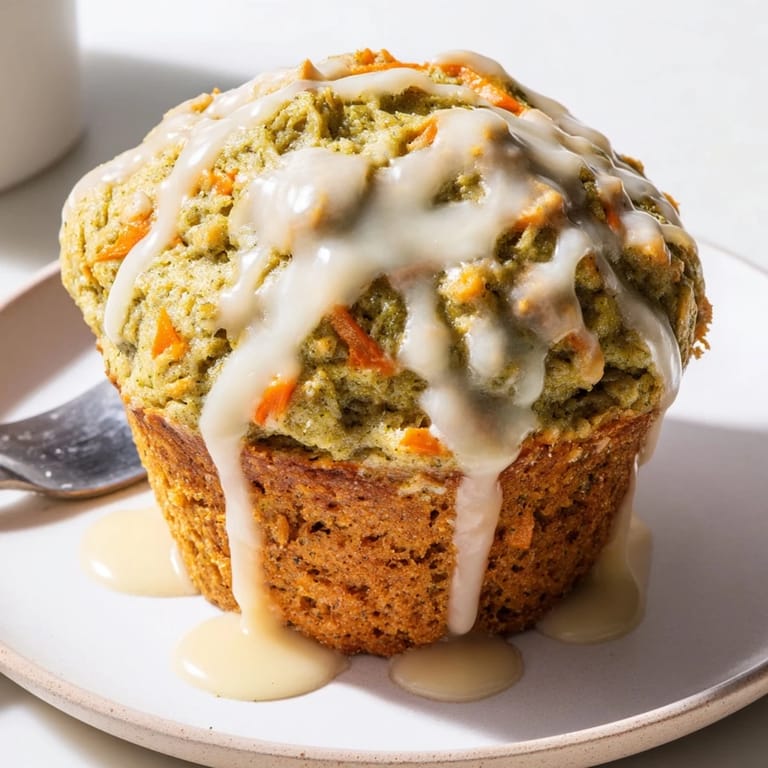Deliciously moist muffins blending earthy matcha and sweet pumpkin for breakfast bliss.  