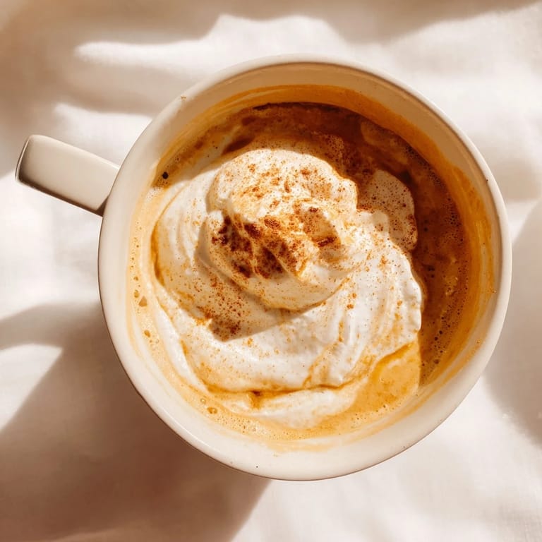 Enjoy a creamy and guilt-free healthier pumpkin spice latte perfect for autumn mornings.