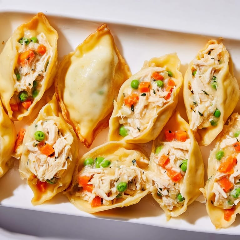 A close-up view of the tender Chicken and Dumplings Casserole, a comforting American classic meal.