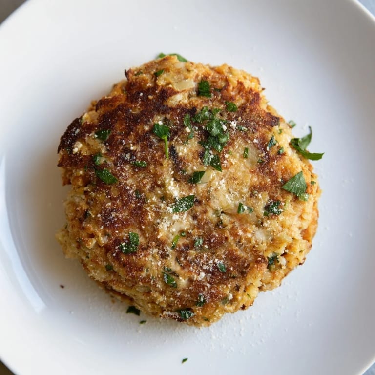 Delicious, home-cooked Depression-Era ham & potato patties, served warm and ready to enjoy with family.
