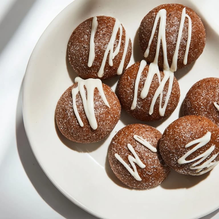 Soft baked gingerbread latte cookies, delightfully spiced and topped with a lovely swirled chocolate design.