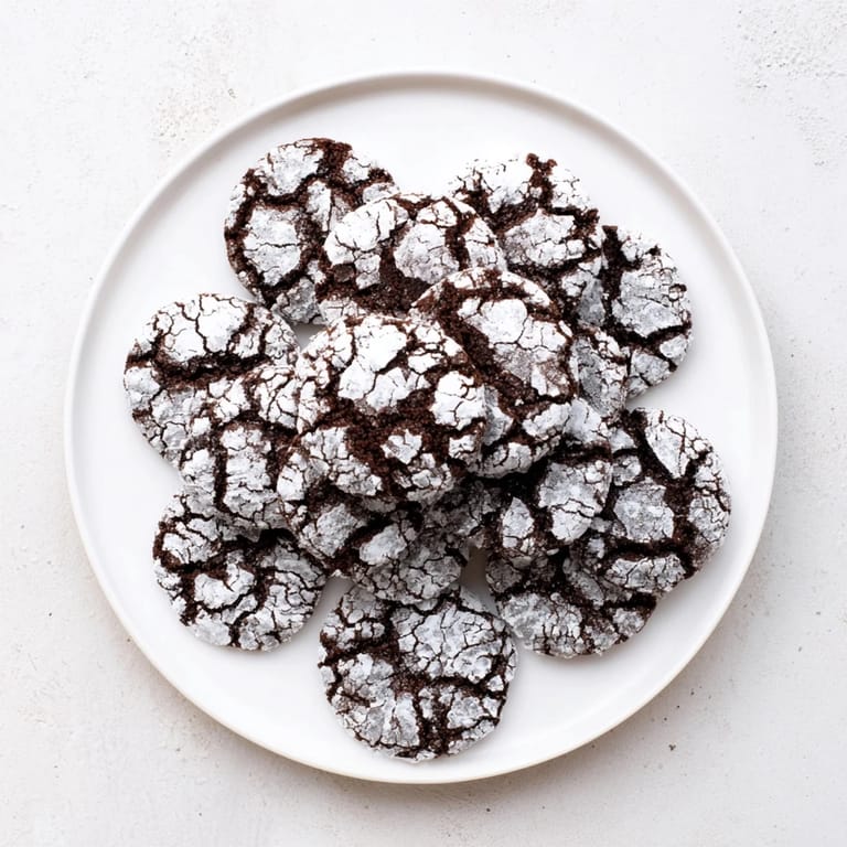Fudgy and delicious, these homemade Chocolate Crinkle Cookies are a perfect dessert treat.