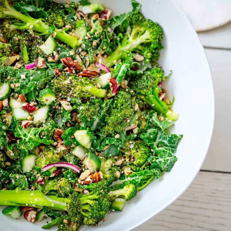 Freshly tossed Chopped Christmas Tree Salad, featuring bright red pomegranate jewels and creamy feta cheese.