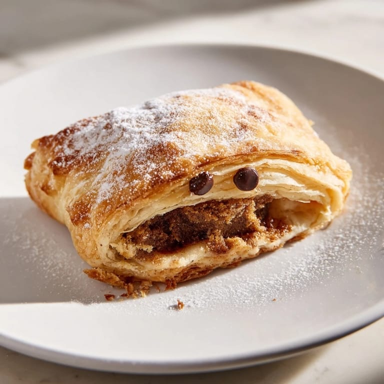 These freshly baked Sleeping Gingerbread Puff Pastry Pockets feature flaky pastry wrapping a warm, spiced filling.