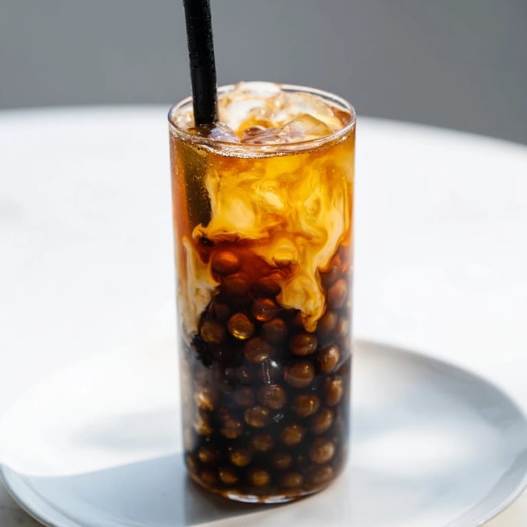 Enjoy this sweet, refreshing Boba Tea Hack: a quick and easy homemade version with chewy boba.
