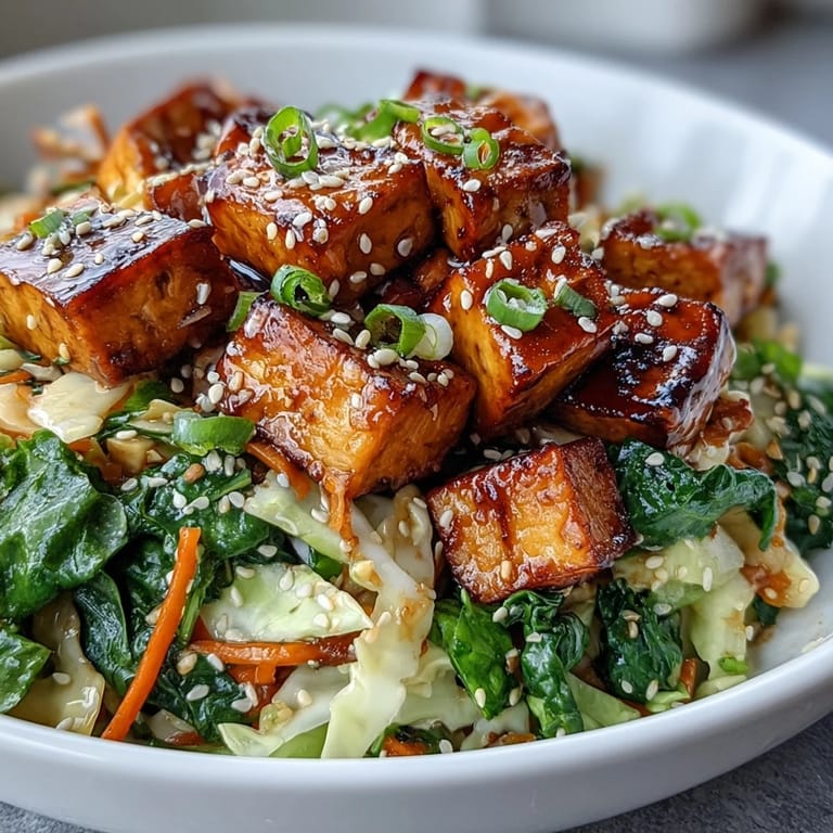 Served hot as a nutritious vegan dinner, topped with sesame seeds and green onions.
