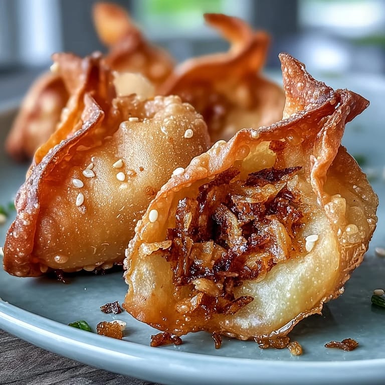 Crunchy, golden-brown Asian rice paper dumplings filled with umami-rich tofu, mushrooms, and shredded veggies—ideal for snacking.  
