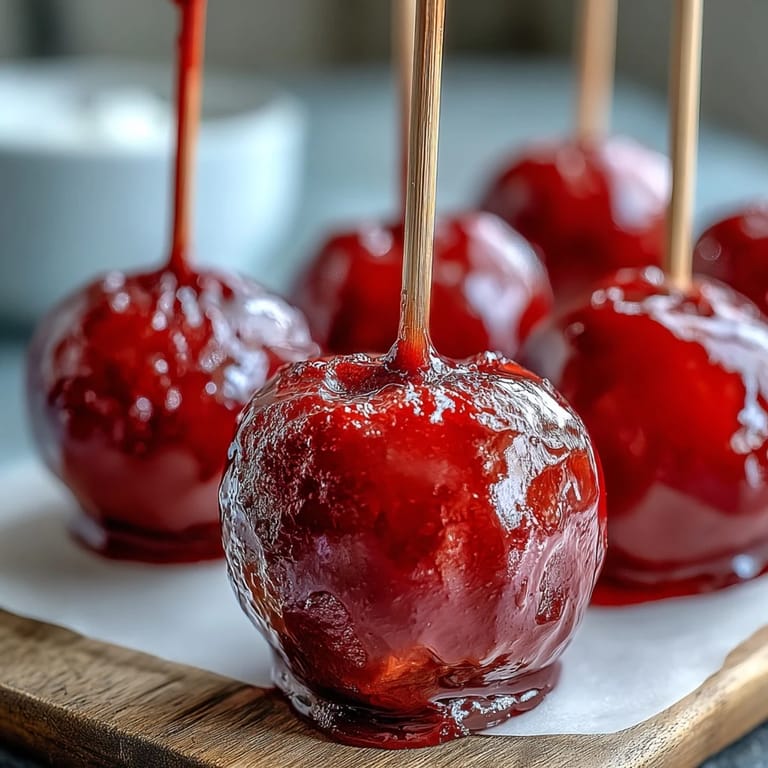 Bite-sized apples dipped in crunchy, colorful candy coating, ideal for kids' celebrations and holiday treats.
