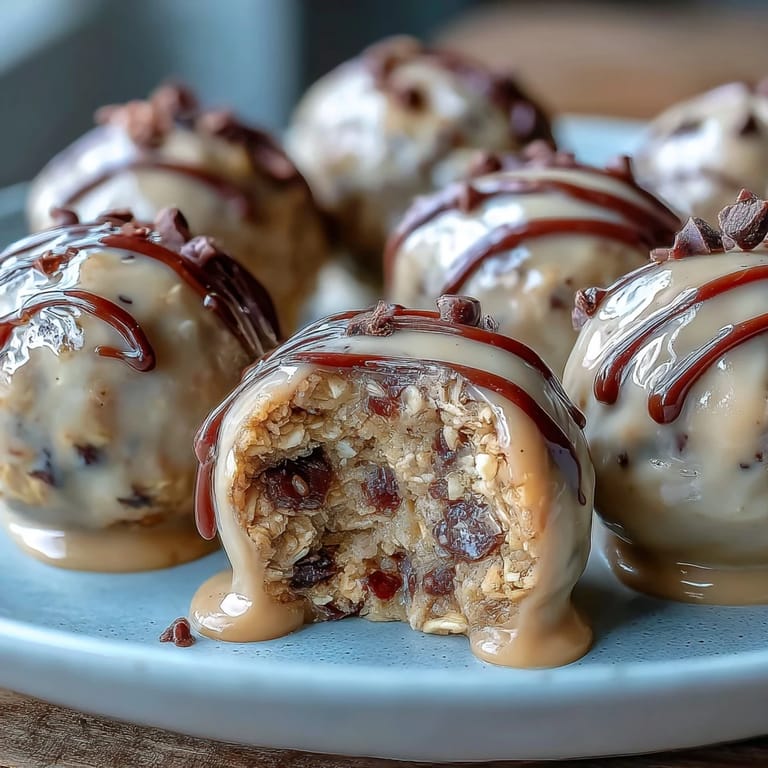 Delicious no-bake peanut butter oat bites, combining creamy peanut butter and chocolate chips for a satisfying, healthy treat.
