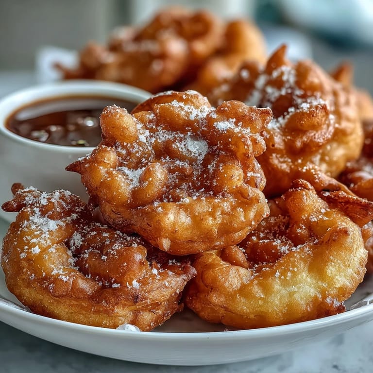 Delicate dandelion blossoms fried in a golden batter, paired with a refreshing herb yogurt dip.