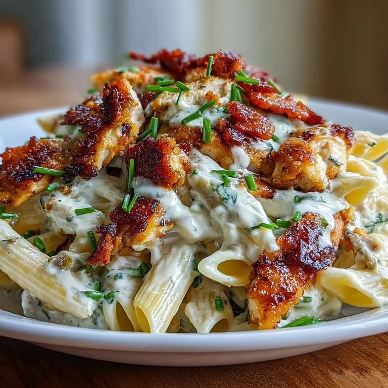 Cheesy, satisfying jalapeño popper chicken pasta dish, a comforting American classic.