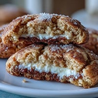 Cottage cheese snickerdoodle cookies with cinnamon sugar, soft and pillowy with a tangy twist.