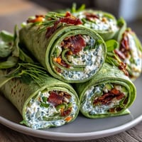 Green Snacks Spinach Pinwheel Wraps with Herb Cream Cheese, colorful tortilla rolls filled with fresh vegetables and creamy herb spread, ideal for party platters or healthy snacking.