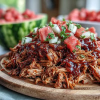 Juicy Juneteenth BBQ Pulled Pork with vibrant watermelon slaw, a celebratory feast.