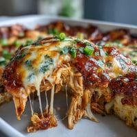 Cheesy Tomato Corn Chicken Enchilada Bake casserole, golden brown and bubbling, ready for dinner.